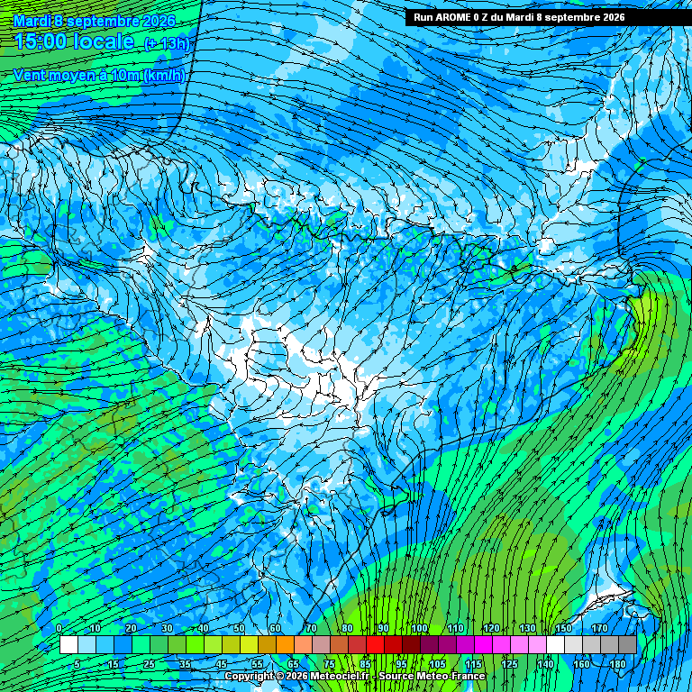 Vent a 10 m hora a hora: convergència de masses càlides subtropicals forçada per subsidència subtropical.